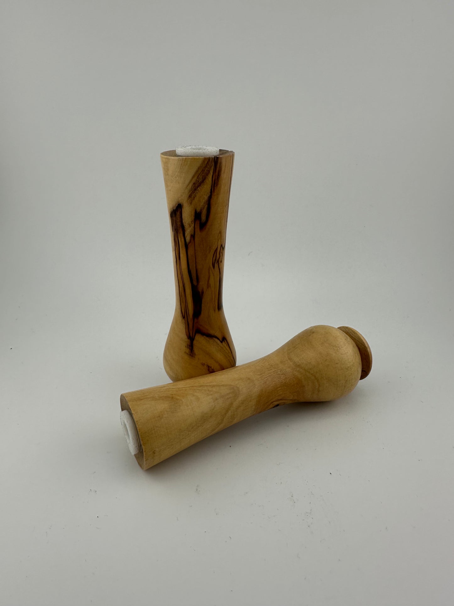 Olive wood anointing oil vial