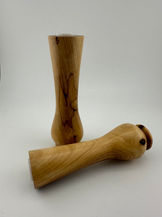 Olive wood anointing oil vial