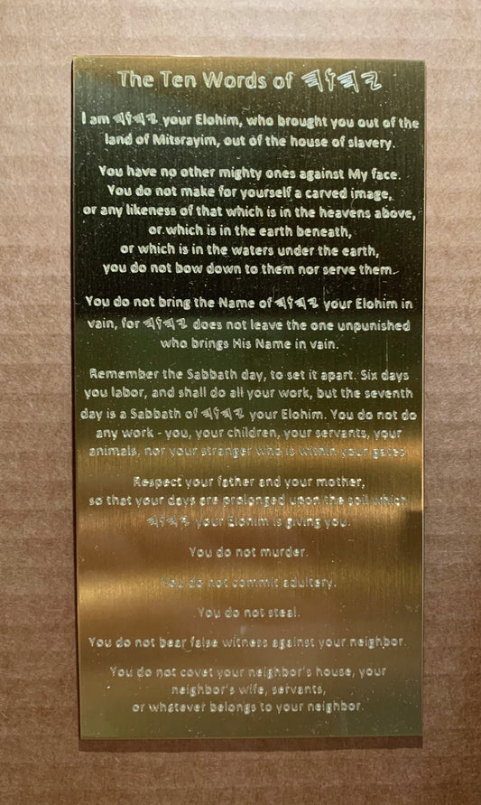 Beautiful Bronze Mezuzah